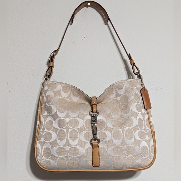 Coach Shoulder Bag Signature Canvas M1K-6091 Y2K 2001 - Picture 2 of 16